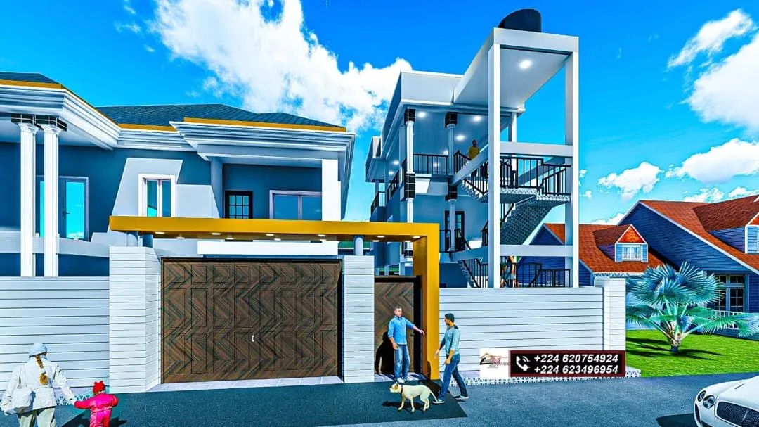 Entrée et portail du duplex et du triplex